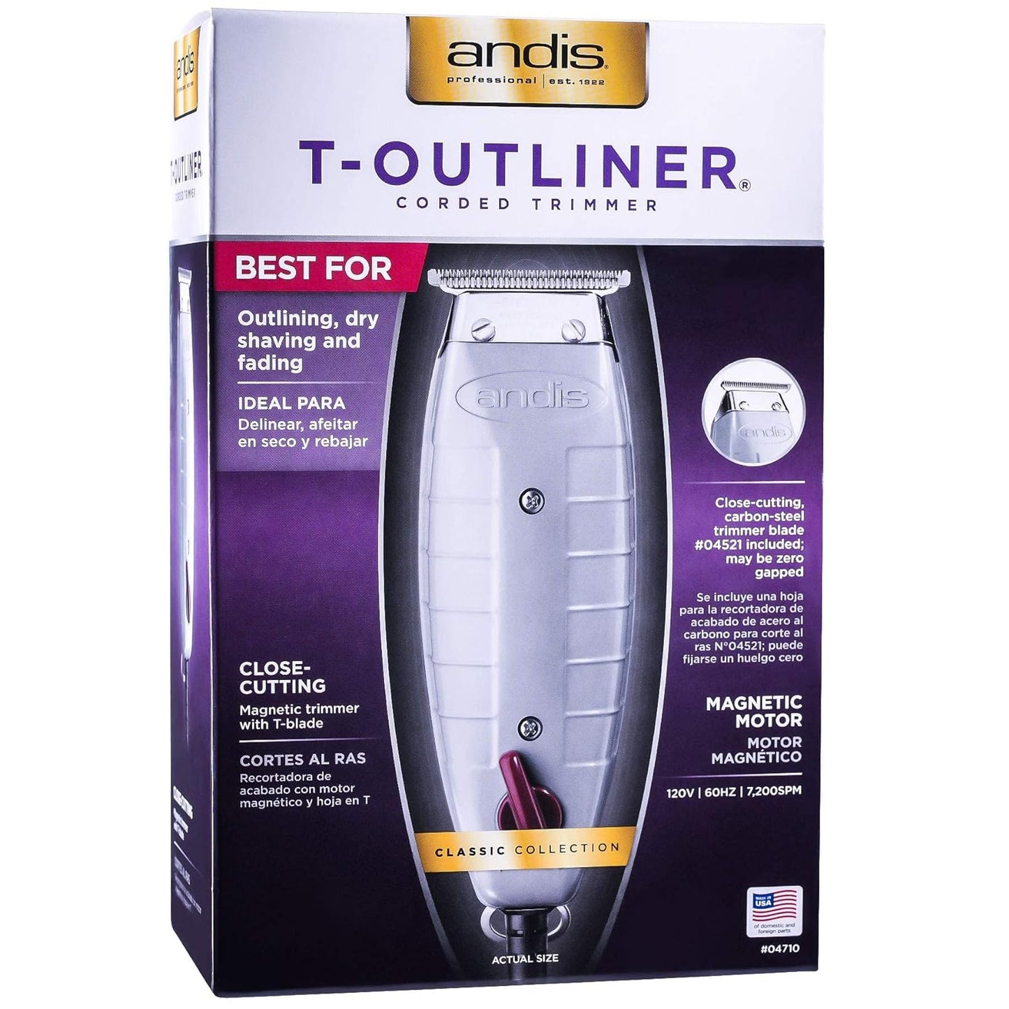 Andis 04710 Professional T-Outliner Trimmer