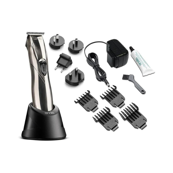 Andis 32810 Slimline Pro Cord/Cordless Lithium Ion T-blade Trimmer (Chrome)