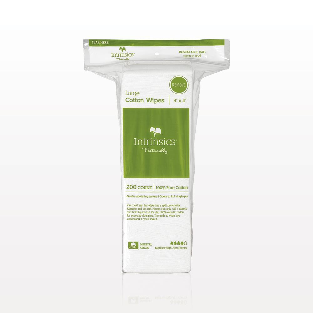 100% Cotton Wipes 4x4" (200 Count)
