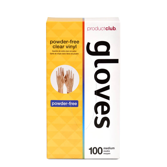 Powder-Free Clear Vinyl Disposable Gloves (100 Count)