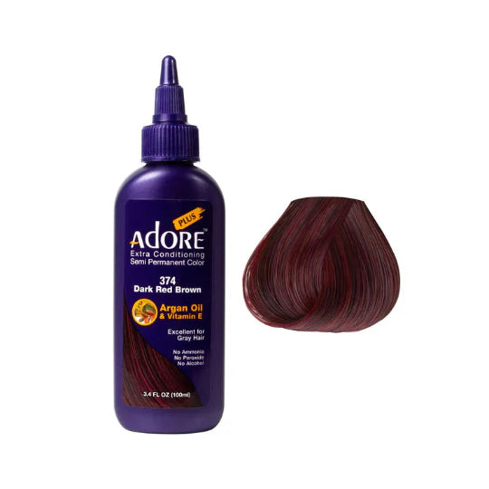 Adore Plus Extra Conditioning Semi Permanent Hair Color 3.4 Fl Oz