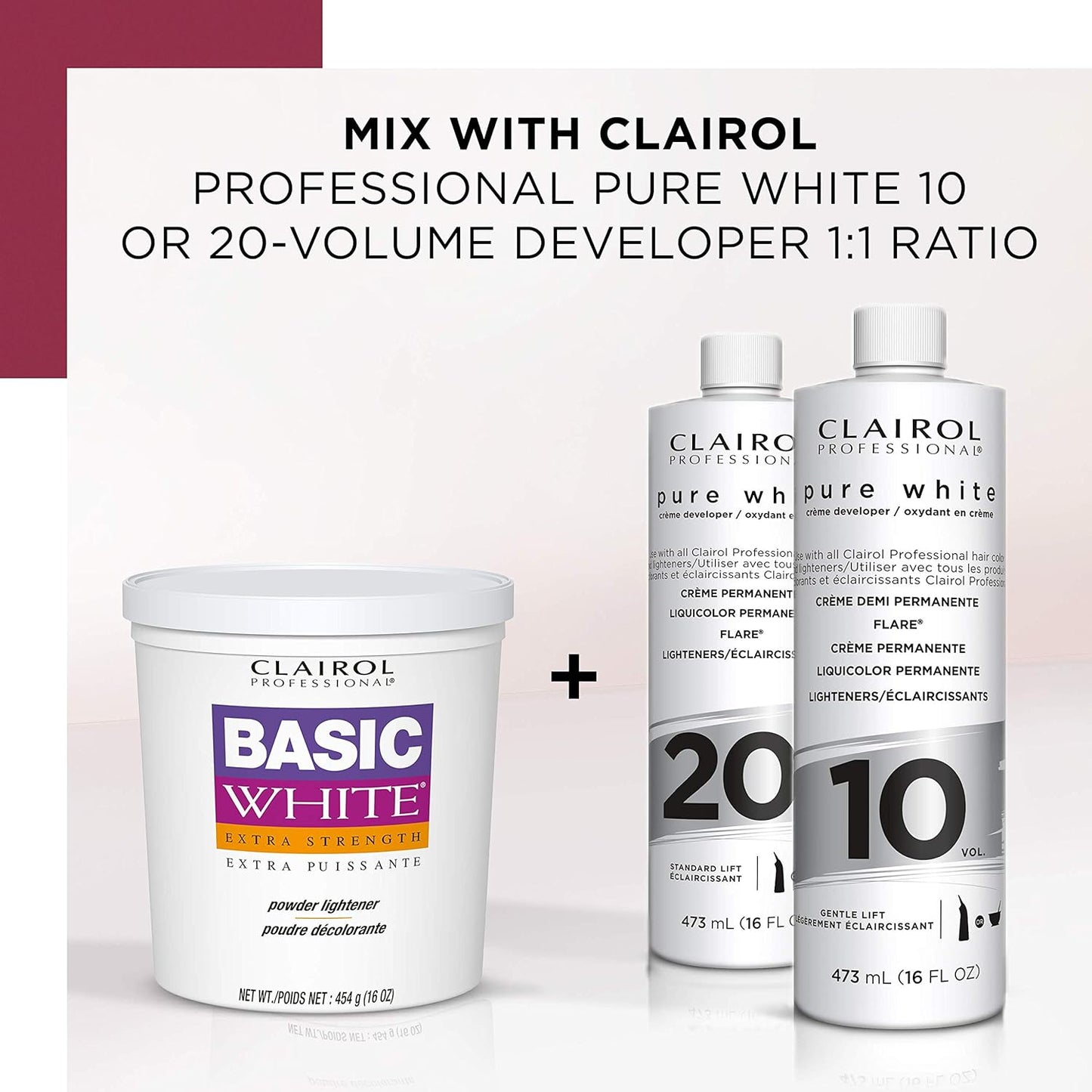 Basic White Powder Lightener Bleach 16oz