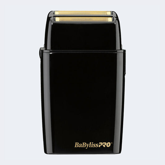 BaBylissPRO FoilFX02 Metal Double Foil Shaver (Black & Chrome)