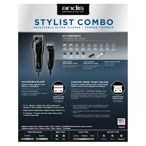 Andis Stylist Combo Professional